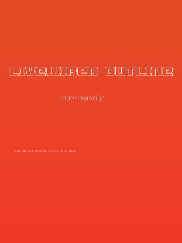 Livewired Outline Poster