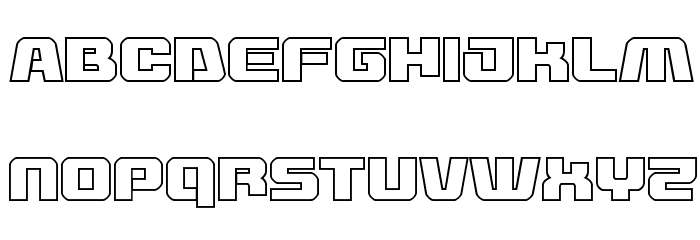 Livewired Outline Font LOWERCASE