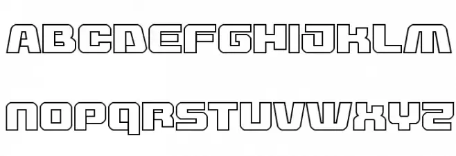 Livewired Outline Caratteri MINUSCOLO