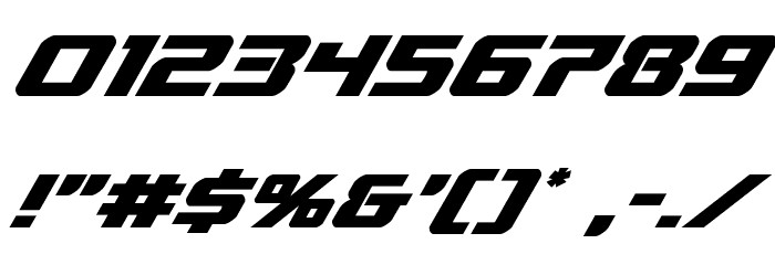 Livewired Super-Italic Font OTHER CHARS