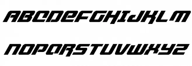 Livewired Super-Italic Шрифта ВЕРХНИЙ