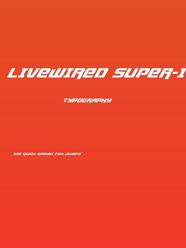Livewired Super-Italic Poster