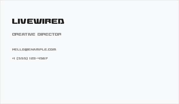 Livewired Business Card
