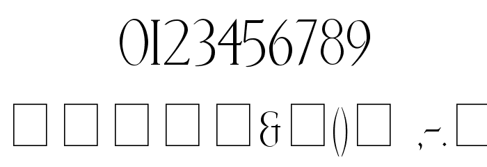 Livia Medium Font OTHER CHARS