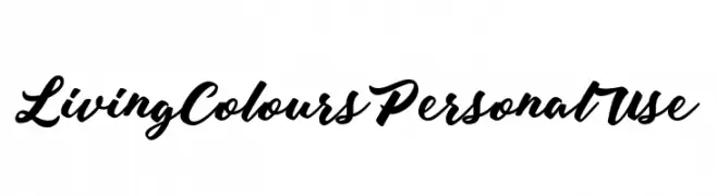 Living Colours Personal Use  les polices de caractères gratuit tlcharger