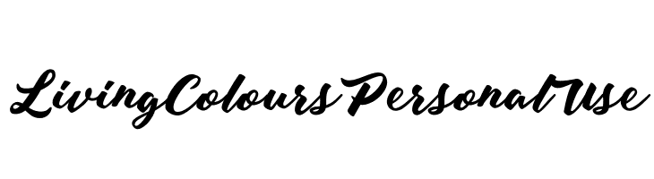 Living Colours Personal Use  免费字体下载