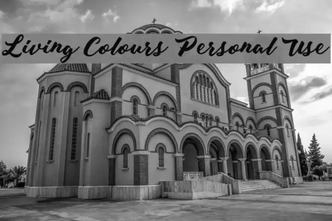 Living Colours Personal Use Font examples