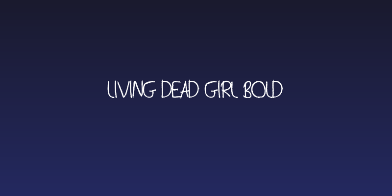 Living Dead Girl Bold Social Header