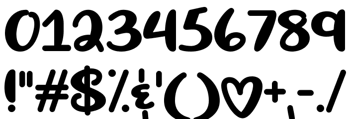 Living Selflessly Regular Font OTHER CHARS