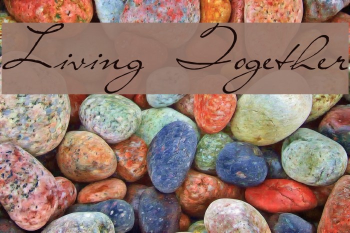 Living Together Font examples