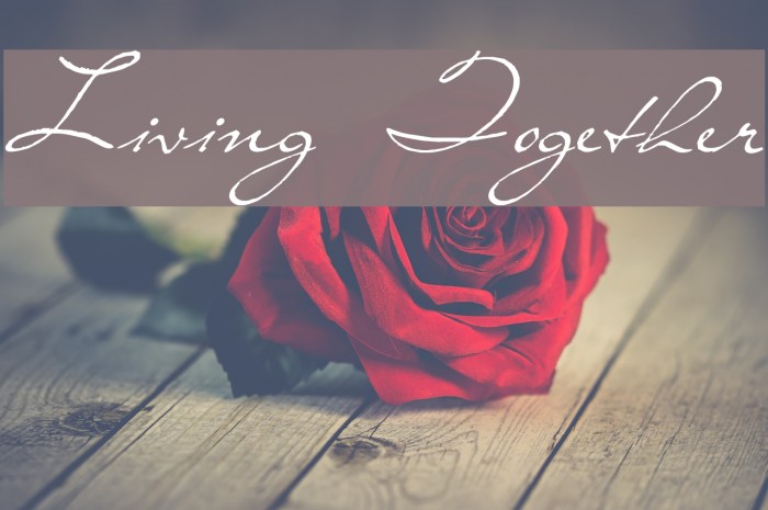 Living Together Font examples