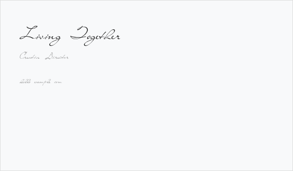 Living Together Business Card
