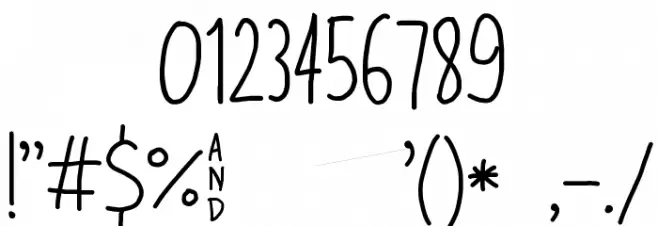 Living _ Dream Font OTHER CHARS