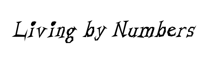 Living by Numbers  baixar fontes gratis