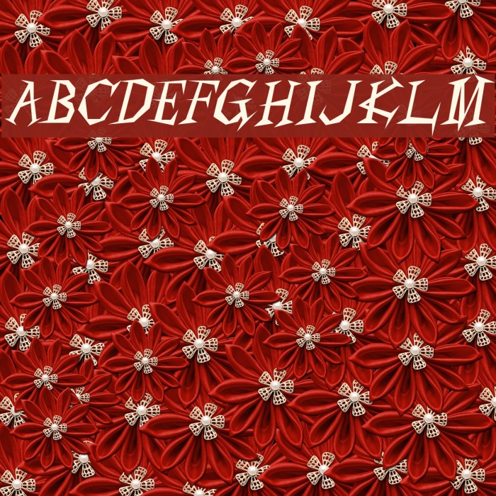 Living by Numbers Font examples