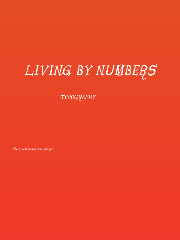 Living by Numbers Poster
