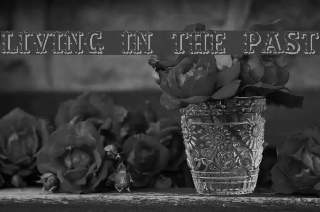 Living in the Past Font examples