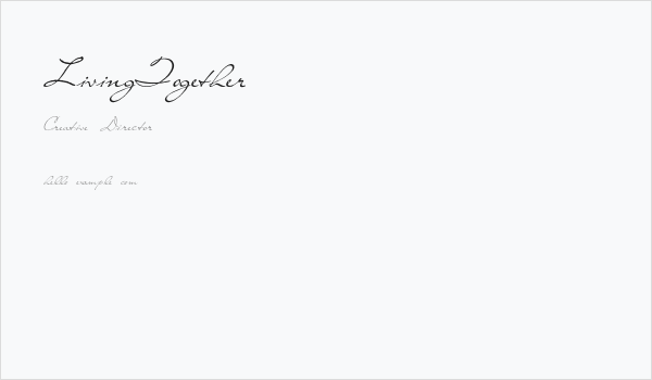 LivingTogether Business Card