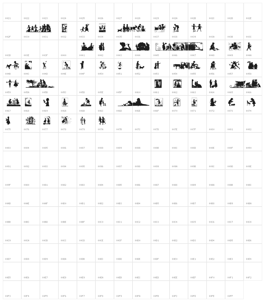 LivingYesterday Character Map