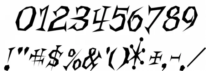 LivingbyNumbers-Regular Font OTHER CHARS