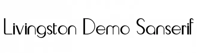 Livingston Demo Sanserif  تنزيل الخطوط