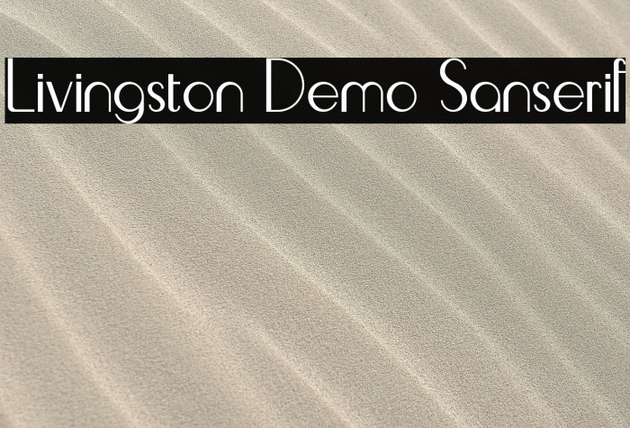 Livingston Demo Sanserif Example 1