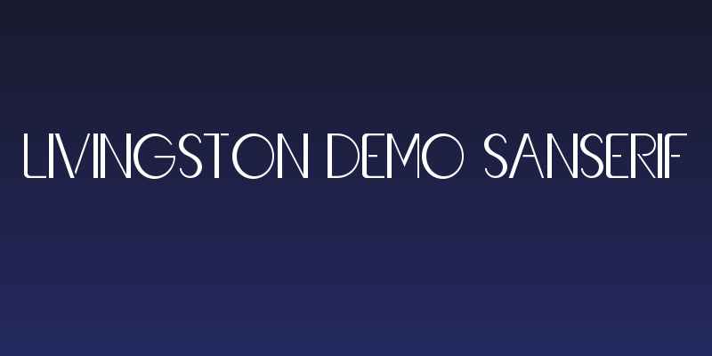 Livingston Demo Sanserif Social Header