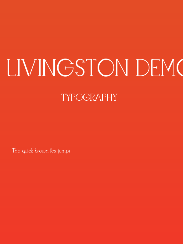 Livingston Demo Serif Poster