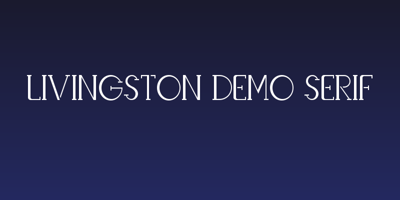 Livingston Demo Serif Social Header