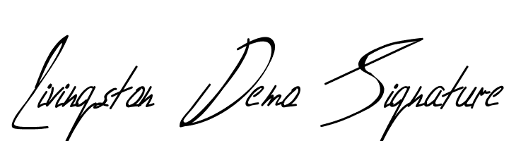 Livingston Demo Signature  नि: शुल्क फ़ॉन्ट्स डाउनलोड