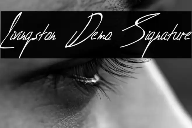 Livingston Demo Signature Font examples