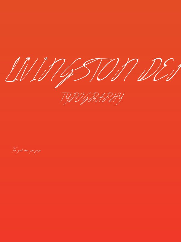 Livingston Demo Signature Poster