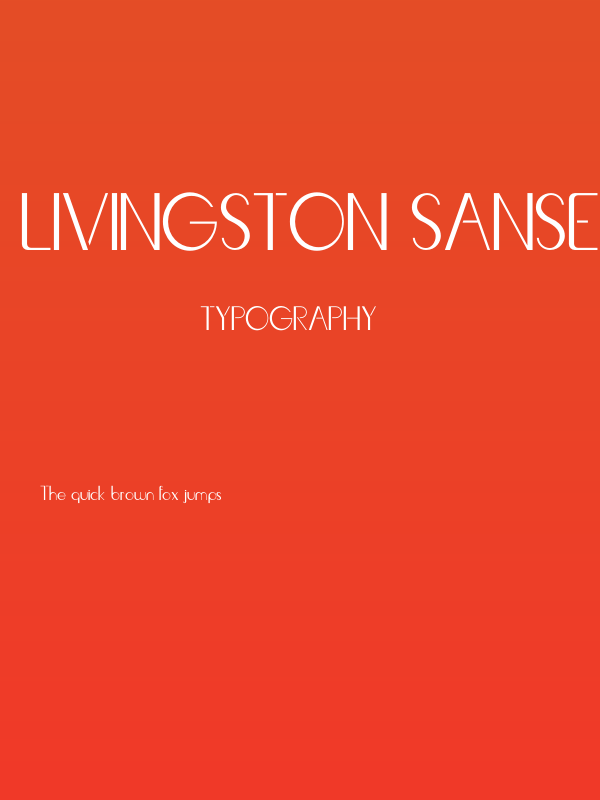 Livingston Sanserif Poster