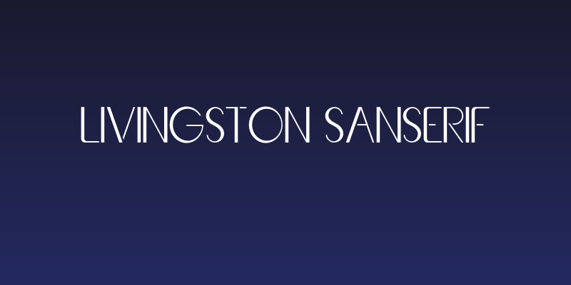 Livingston Sanserif Social Header