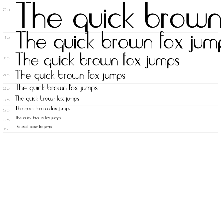 Livingston Sanserif Waterfall