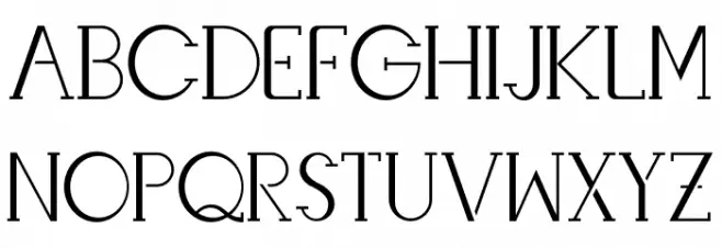 Livingston Serif 字体 大写