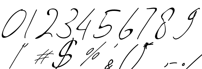 Livingston Signature Font OTHER CHARS