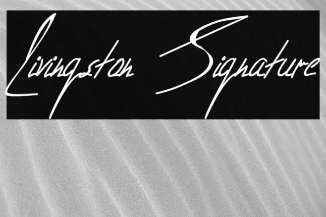 Livingston Signature Example 3