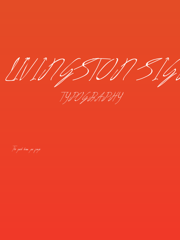 Livingston Signature Poster