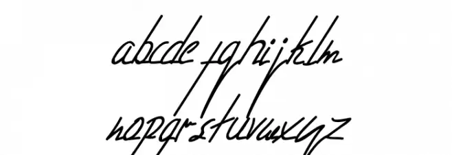 Livingston Signature Font LOWERCASE