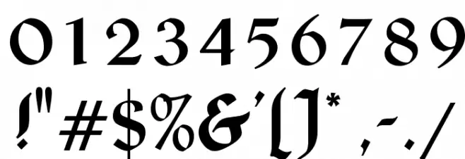 Livingstone Font OTHER CHARS