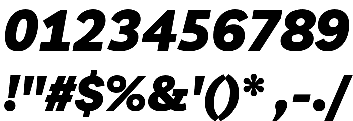 Livvic Black Italic Font OTHER CHARS
