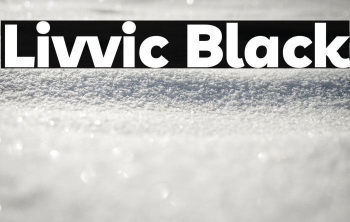 Livvic Black Font examples