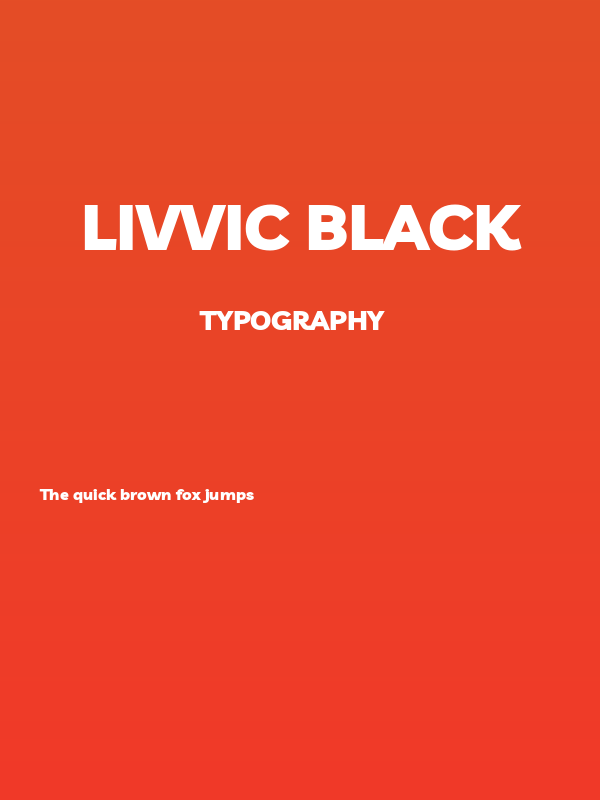 Livvic Black Poster