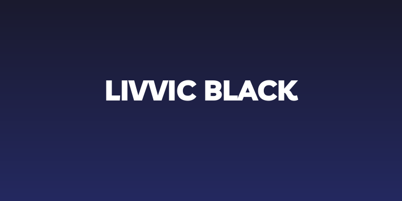 Livvic Black Social Header