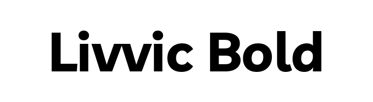 Livvic Bold  font caratteri gratis