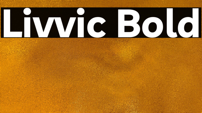 Livvic Bold Font examples