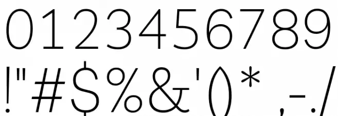 Livvic ExtraLight Font OTHER CHARS