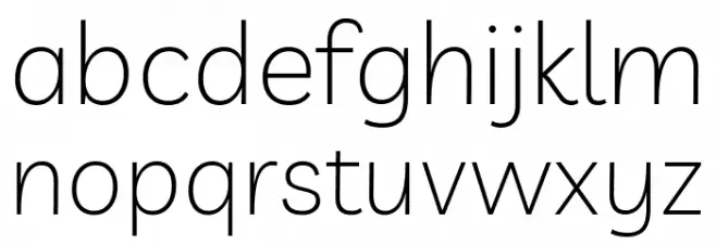 Livvic ExtraLight Font LOWERCASE