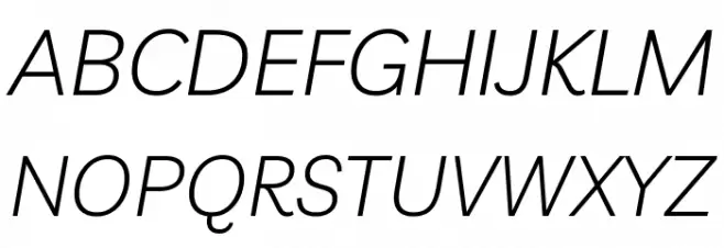 Livvic Light Italic フォント 大文字